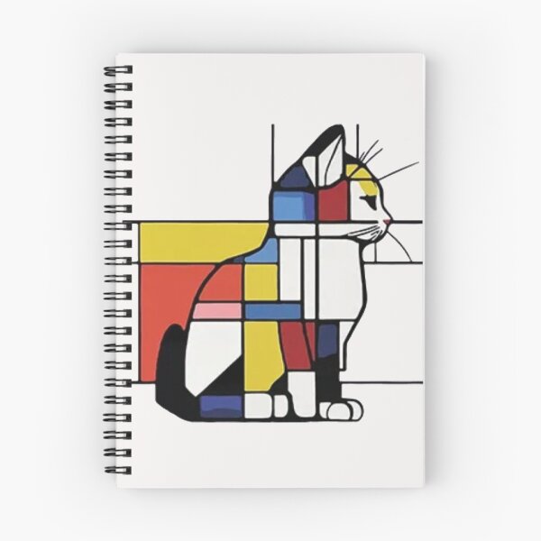 Item preview, Mondrian Cat  Abstract Geometric Art   designed and sold by Gbriel3.
