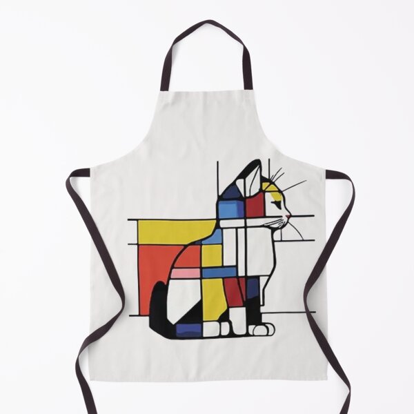 Item preview, Mondrian Cat Abstract Geometric Art designed and sold by Gbriel3.