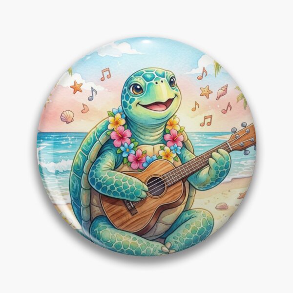 Item preview, Ukulele Sea Turtle | Tropical Beach Vibes designed and sold by NatureHarmony16.