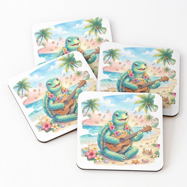 Item preview, Ukulele Sea Turtle | Tropical Beach Vibes designed and sold by NatureHarmony16.