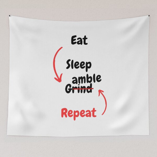 Item preview, Eat Sleep Gamble Repeat Funny Gambling Quote design designed and sold by MemesCreate1.