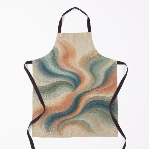 Item preview, Terracotta and Blue Ripples designed and sold by Ingorgia Studio.