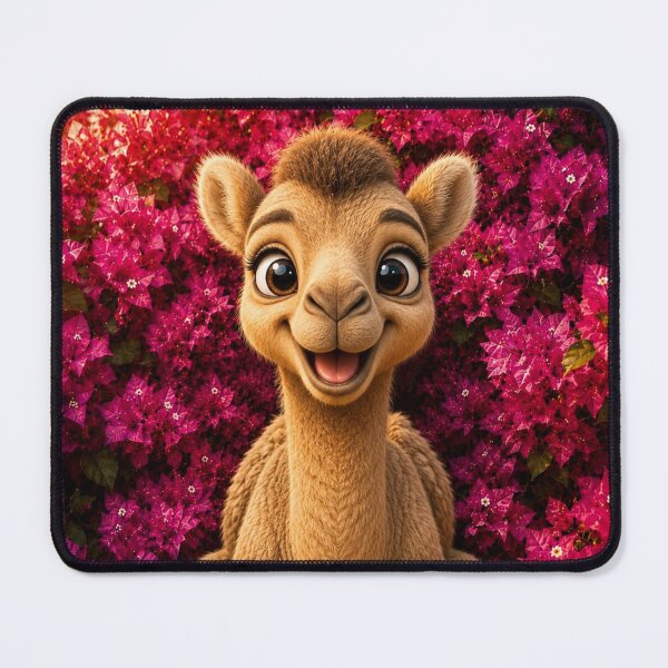 Item preview, Cute Baby Camel in Bougainvillea Blossoms designed and sold by Rohan132.