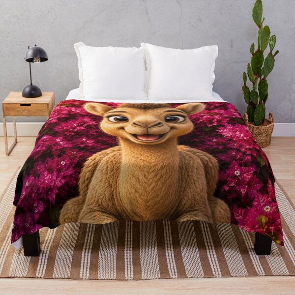 Item preview, Cute Baby Camel in Bougainvillea Blossoms designed and sold by Rohan132.