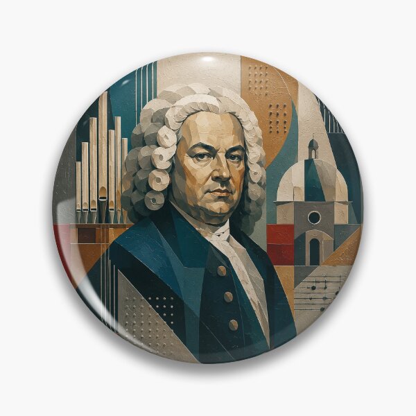 Item preview,  Johann Sebastian Bach portrait painting, German Baroque composer and virtuoso organist. designed and sold by GalleryKauffeld.