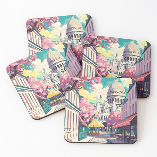 Item preview, Montmartre Paris Travel Poster Art  designed and sold by CARRAANN.