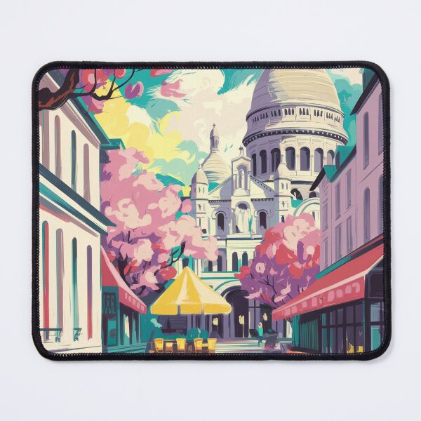 Item preview, Montmartre Paris Travel Poster Art  designed and sold by CARRAANN.