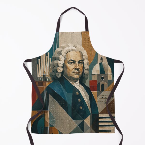 Item preview, Johann Sebastian Bach portrait painting, German Baroque composer and virtuoso organist. designed and sold by GalleryKauffeld.