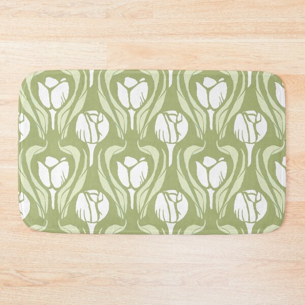 Item preview, Tulip Wood Cut Lime Green designed and sold by Indra's Net.