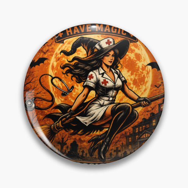 Item preview, Nurse Have Magic - Compassion Is Our Superpower Halloween Nurse Design designed and sold by PawFusionArt.