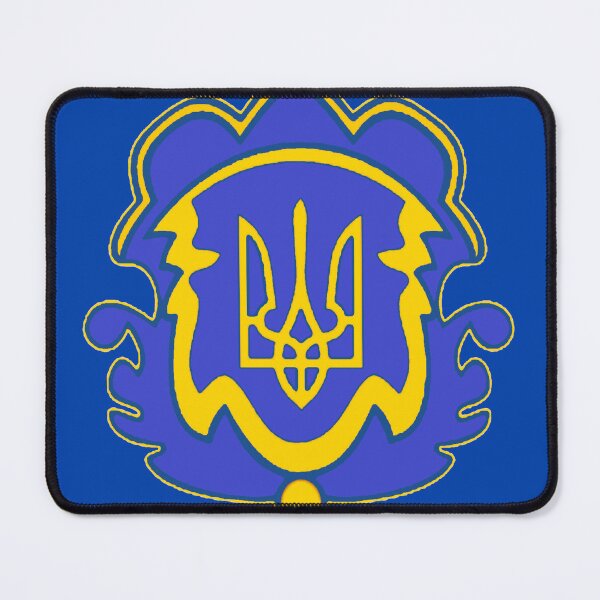 Item preview, Ukraine Tryzub Shield | Patriotic Ukraine Coat of Arms designed and sold by Super Epic Based History.