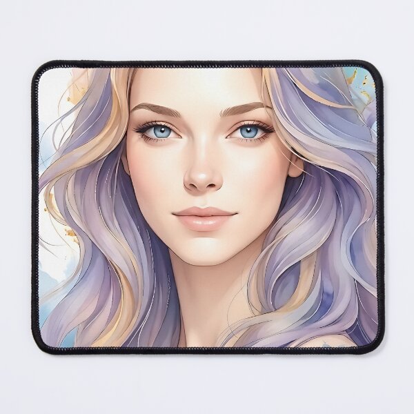 Item preview, Ethereal Serenity: Blue-Eyed Muse designed and sold by ToxicInkArt.