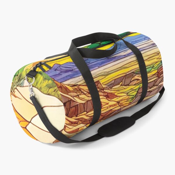 Item preview, Geometric mosaic desert landscape art of Badlands National Park designed and sold by designmari.