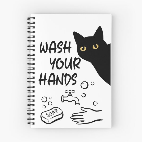 Item preview, Wash Your Hands Cat Funny Bathroom designed and sold by PurrfectHome.