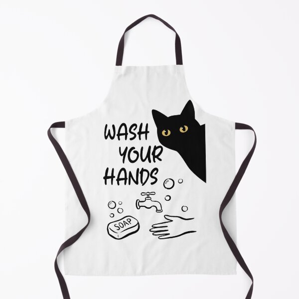 Item preview, Wash Your Hands Cat Funny Bathroom designed and sold by PurrfectHome.