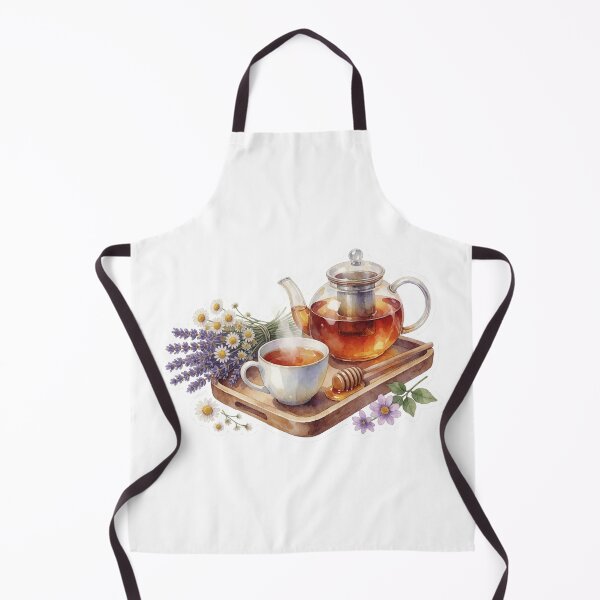 Item preview, Herbal Tea Tray Botanical Cottagecore Illustration designed and sold by AillustriaAK.