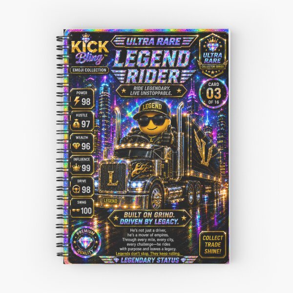 Item preview, Kick Bling Emojis Collection  Legend Rider#3 Trading Card T-Shirt designed and sold by Accessgrantedco.