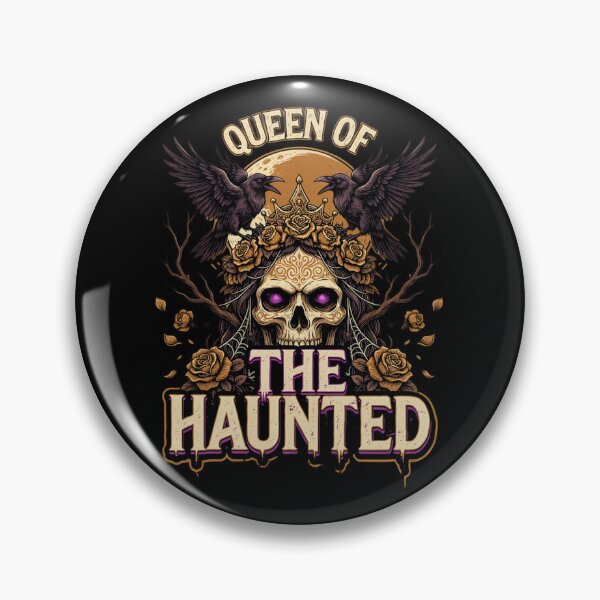 Item preview, Queen of the Haunted, Gothic Skull Crown Ravens Halloween Horror designed and sold by CryptReel.