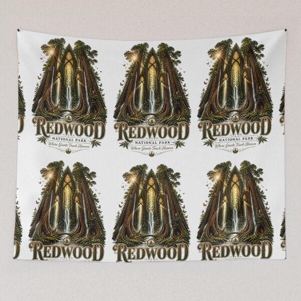 Item preview, Redwood National Park Giants Touch Heaven designed and sold by Sovereign Supply Co..