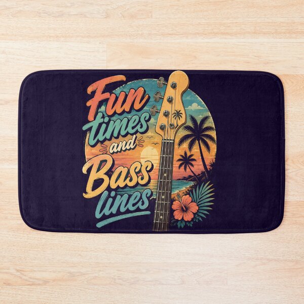 Aperçu de l'œuvre Bass Guitar Vacation Mode créée et vendue par StarWheels.