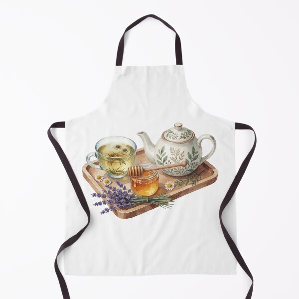 Item preview, Herbal Tea Tray Botanical Cottagecore Illustration designed and sold by AillustriaAK.