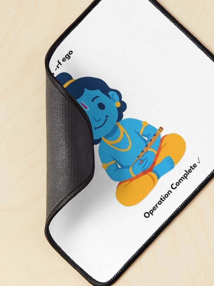 Thumbnail 2 of 5, Mouse Pad, sudo rm -rf ego | Linux Developer Sticker | Tech Humor designed and sold by BhaktiByte.