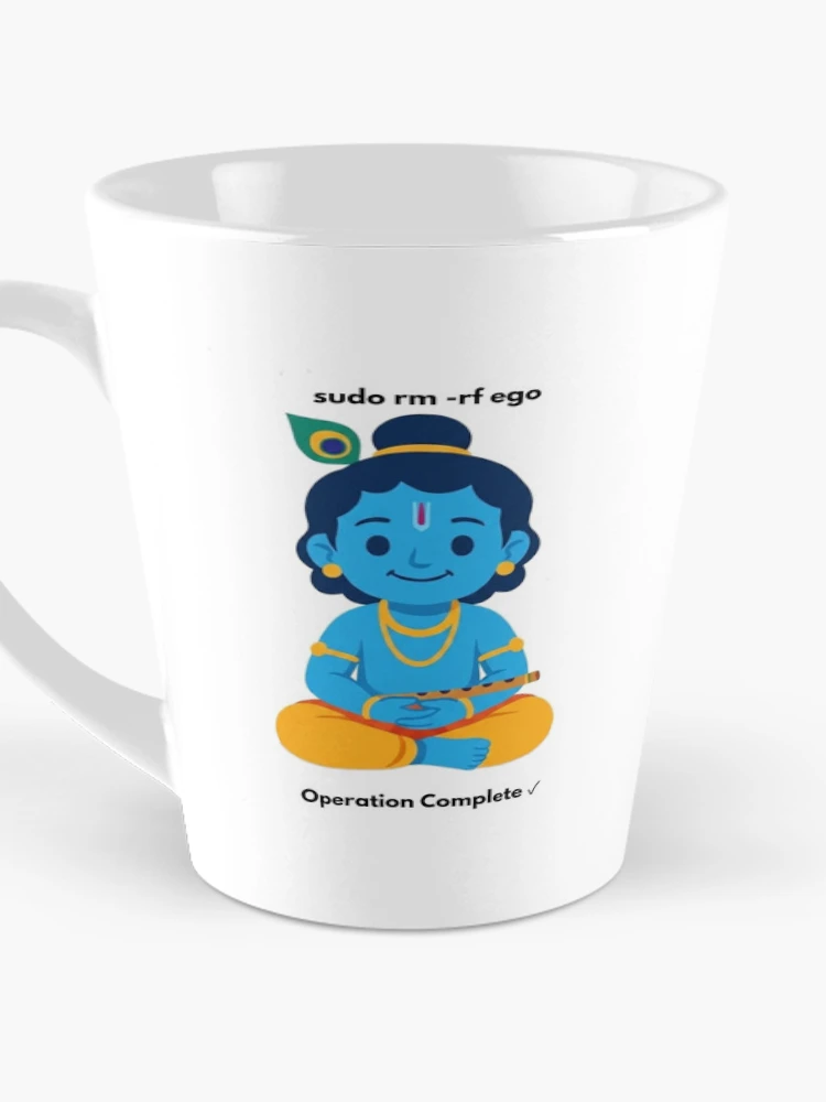 Thumbnail 3 of 4, Coffee Mug, sudo rm -rf ego | Linux Developer Sticker | Tech Humor designed and sold by BhaktiByte.