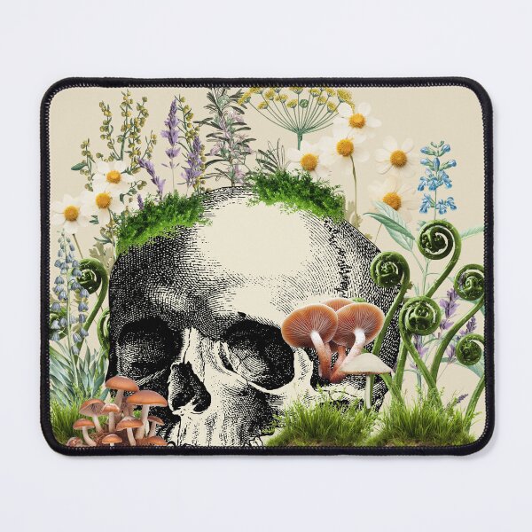 Item preview, Botanical Skull designed and sold by TheBloomingCat.