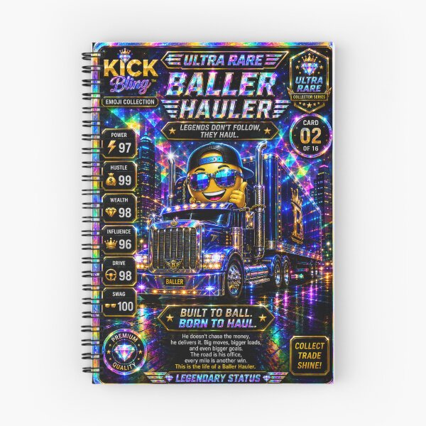 Item preview, Kick Bling Emojis Collection #2 Baller Hauler Trading Card T-Shirt designed and sold by Accessgrantedco.