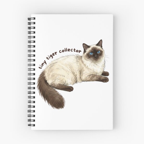 Item preview, Tiny Tiger Collector Sticker | Ragdoll Cat Vinyl Decal | Fluffy Blue Eyed Cat Lover Gift | Cute Kitty Laptop, Water Bottle & Journal Sticker designed and sold by Safiacreatess.