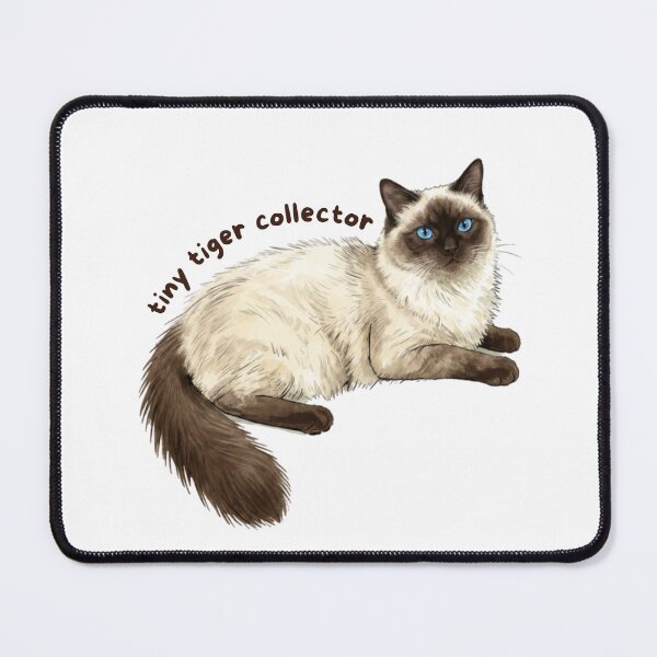 Item preview, Tiny Tiger Collector Sticker | Ragdoll Cat Vinyl Decal | Fluffy Blue Eyed Cat Lover Gift | Cute Kitty Laptop, Water Bottle & Journal Sticker designed and sold by Safiacreatess.