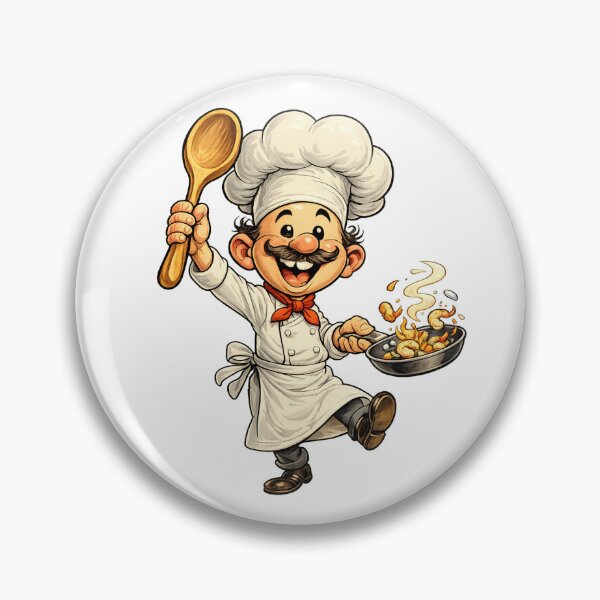 Item preview, Chef Cartoon designed and sold by AlexLineArt.