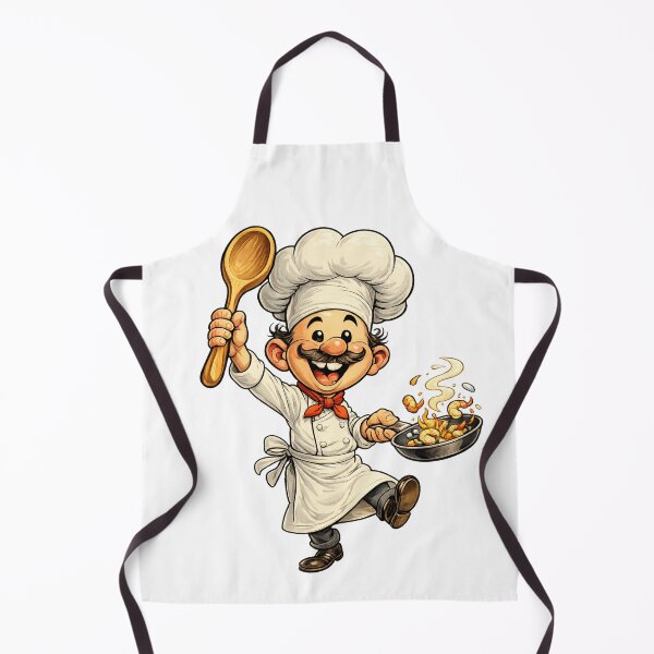 Item preview, Chef Cartoon designed and sold by AlexLineArt.