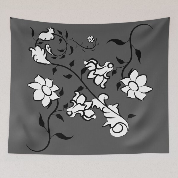 Item preview, Elegant Floral Ornament | Minimalist Botanical Vector Design | Black and White Decorative Art designed and sold by ThiagoSDantas.