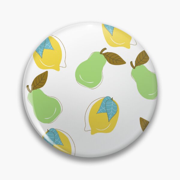 Item preview, Seamless Pattern with Lemons and Pears, Cute Hand Drawn Fruit Background, Modern Botanical  pattern designed and sold by TaniaArtDesign.