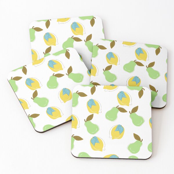 Item preview, Seamless Pattern with Lemons and Pears, Cute Hand Drawn Fruit Background, Modern Botanical  pattern designed and sold by TaniaArtDesign.