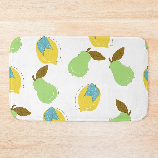 Item preview, Seamless Pattern with Lemons and Pears, Cute Hand Drawn Fruit Background, Modern Botanical  pattern designed and sold by TaniaArtDesign.
