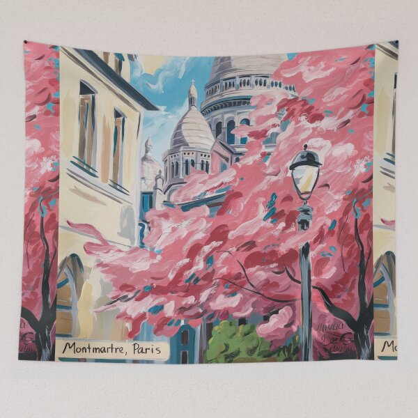 Item preview, Montmartre Paris Travel Poster – Impressionist Painting  designed and sold by CARRAANN.