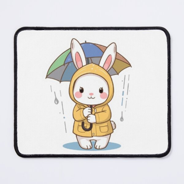 Item preview, Cute Rainy Bunny Kawaii Sticker | Adorable Rabbit with Umbrella designed and sold by Stylestickers55.