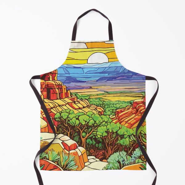 Artikelvorschau, Buntglas-Mosaik im Mesa-Verde-Nationalpark, Wüstenlandschaft entworfen und verkauft von designmari.