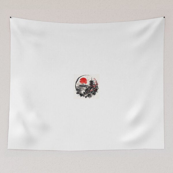 Item preview, Japanese Ink Landscape Mount Fuji Zen Art designed and sold by phoenixram95.