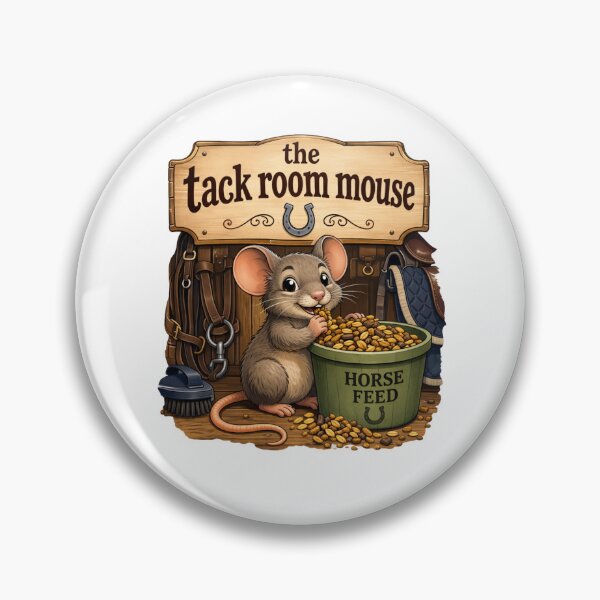 Item preview, Tack Room Mouse Funny Equestrian Gift designed and sold by Arvelle Art.