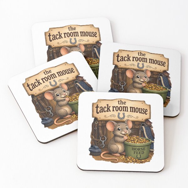 Item preview, Tack Room Mouse Funny Equestrian Gift designed and sold by Arvelle Art.