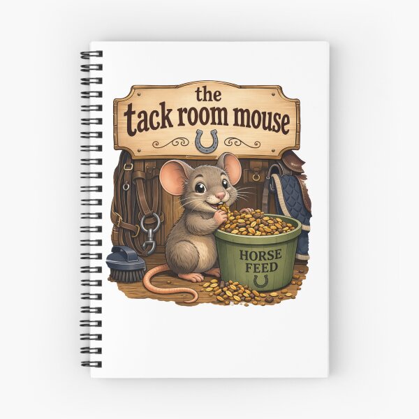 Item preview, Tack Room Mouse Funny Equestrian Gift designed and sold by Arvelle Art.