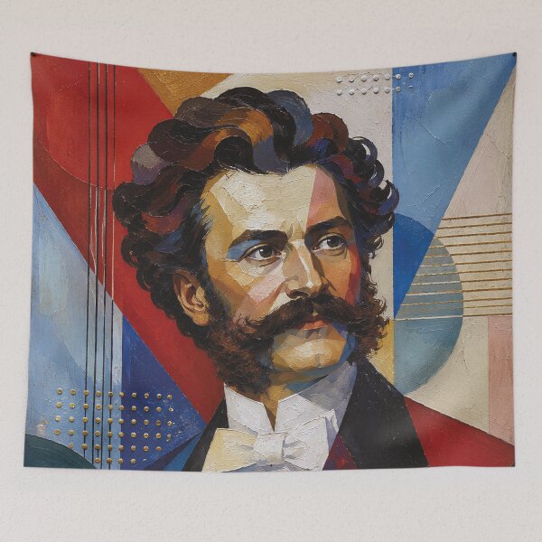 Item preview, Johann Strauss portrait painting. designed and sold by GalleryKauffeld.
