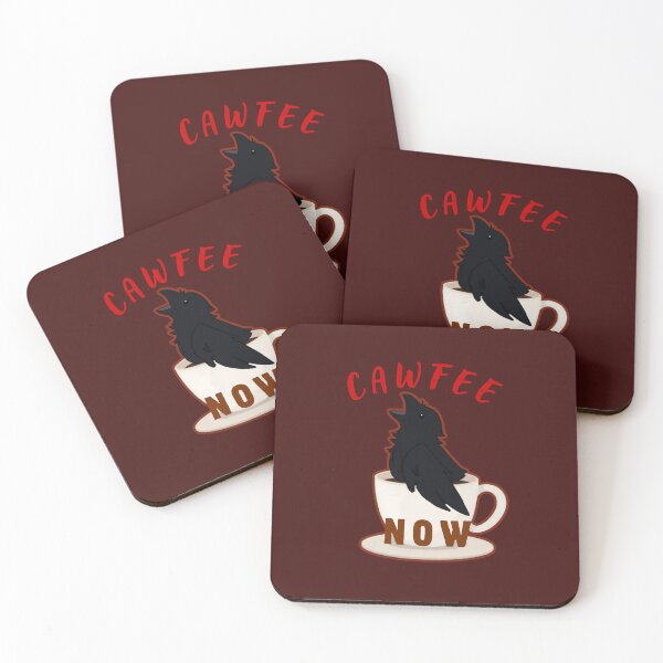 Item preview, Cawfee Now Funny Crow in Coffee Cup designed and sold by glowvim.