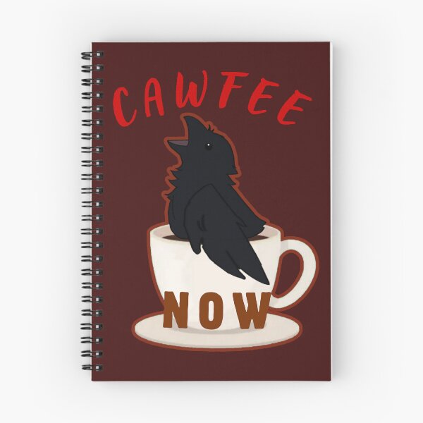 Item preview, Cawfee Now Funny Crow in Coffee Cup designed and sold by glowvim.