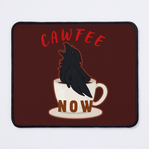 Item preview, Cawfee Now Funny Crow in Coffee Cup designed and sold by glowvim.