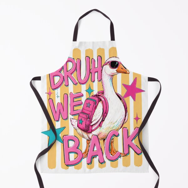 Item preview, Bruh We Back Funny Goose Aesthetic Back To School Art designed and sold by VGAfanatic.