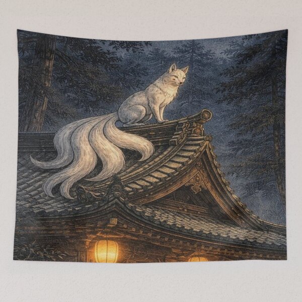 Item preview, Kitsune Upon the Shrine Roof  designed and sold by pelangiindah.
